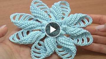 Crochet Folded Petal Flower