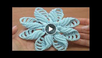 Crochet Folded Petal Flower
