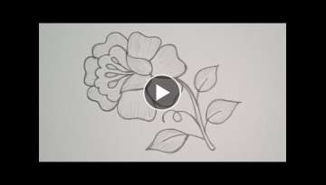 Very Easy And Beautiful Rose Flower Hand Embroidery Tutorial l Easy Rose Embroidery Stitches